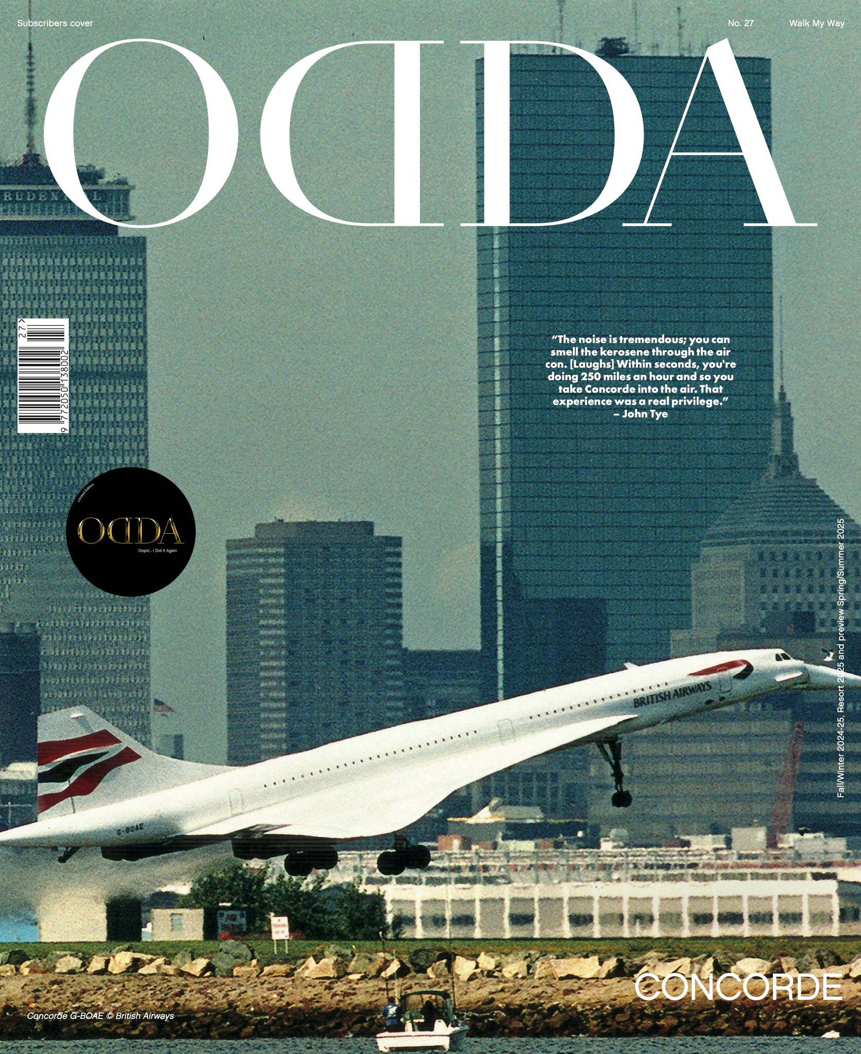 Concorde, subscription 1 year, part 1. ODDA 27